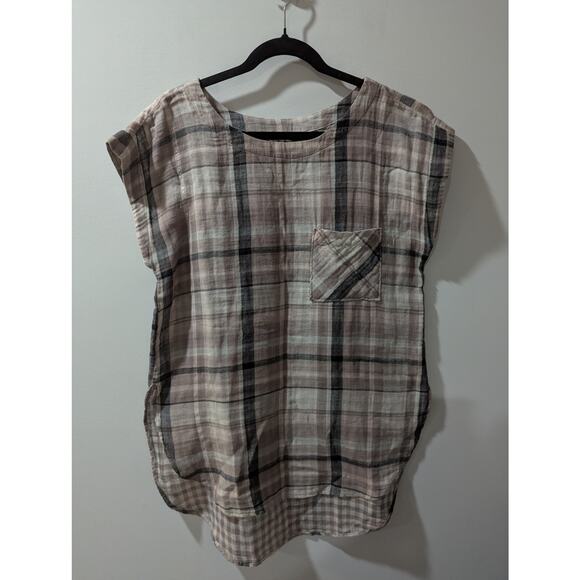Akemi + Kin Anthropologie Plaid Tunic Top - Picture 3 of 7